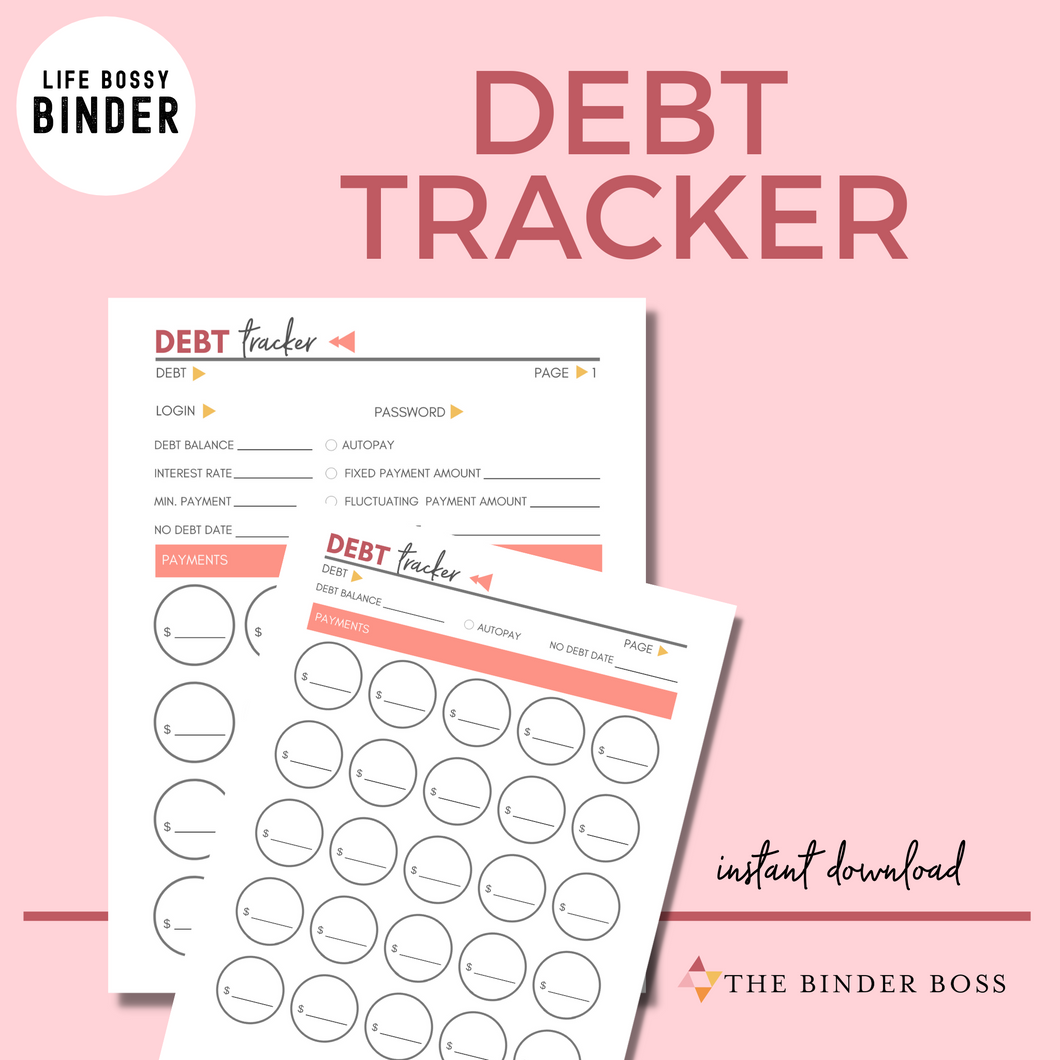 Money Bossy™ Debt Tracker